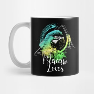 Colorful Rainbow Retro Parrot Macaw Lover Mug